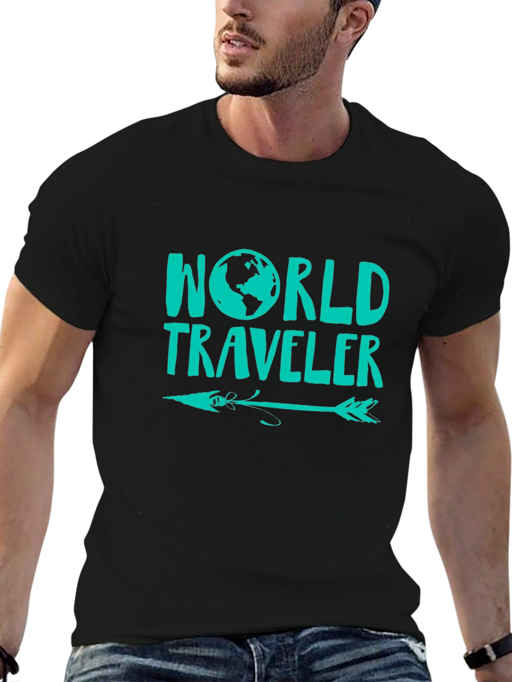 World Traveler Graphic Tee - Adventure Awaits