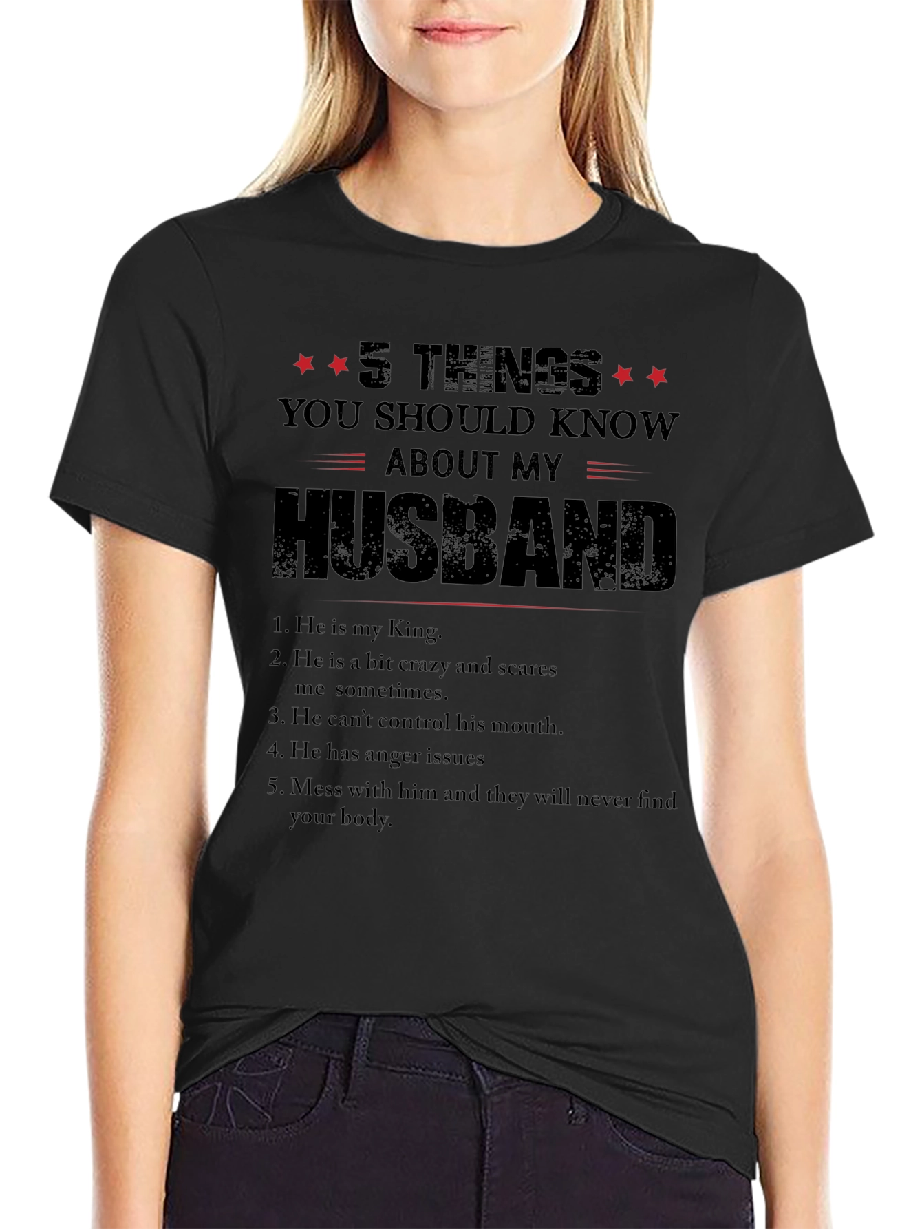 5 Things You Should Know About My Husband T-Shirt
