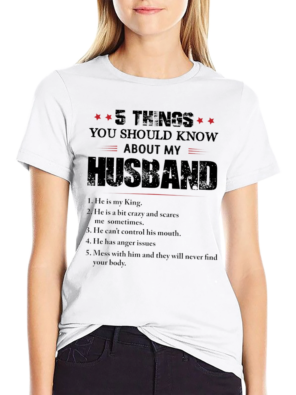 5 Things You Should Know About My Husband T-Shirt