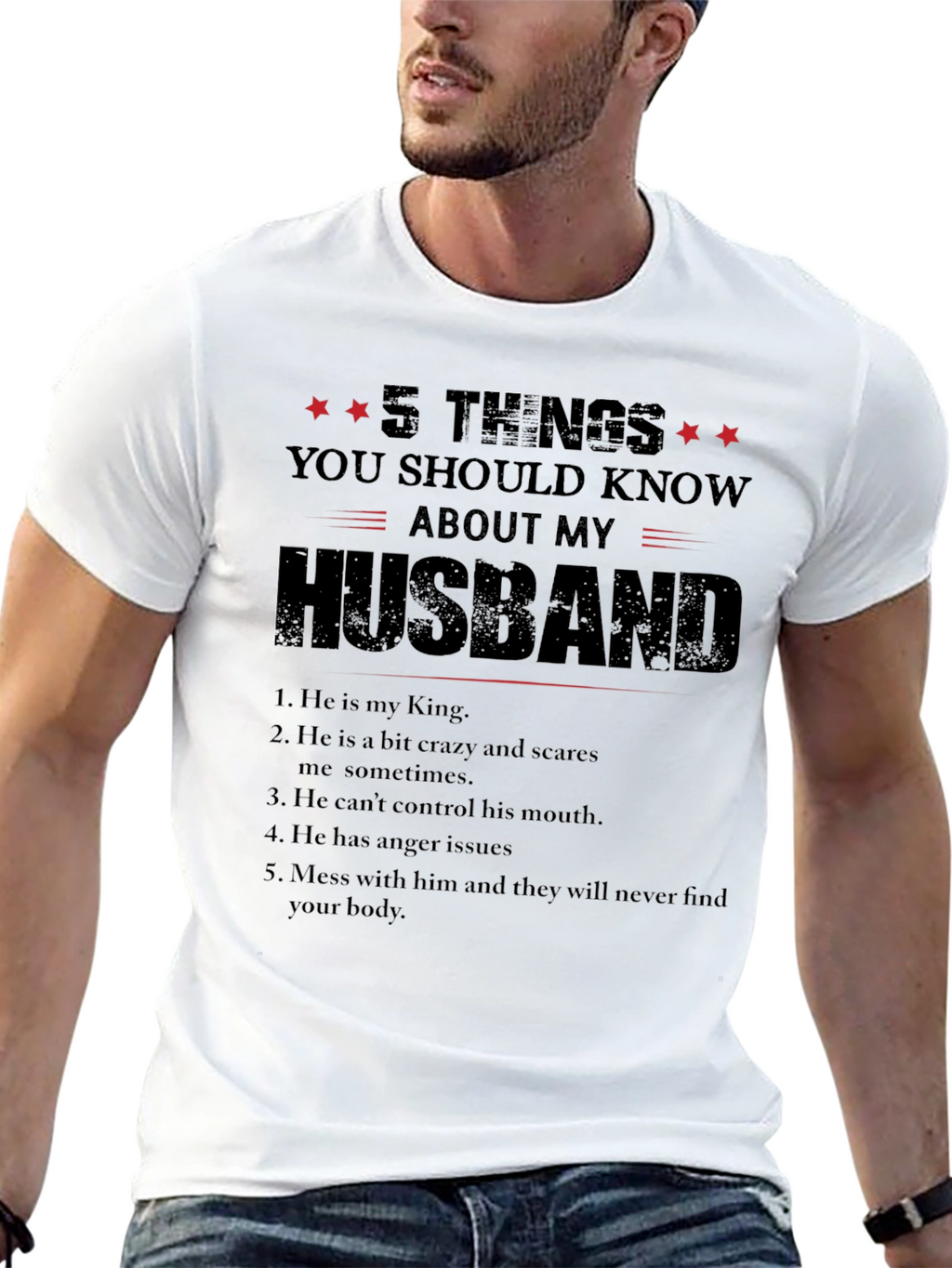 5 Things You Should Know About My Husband T-Shirt