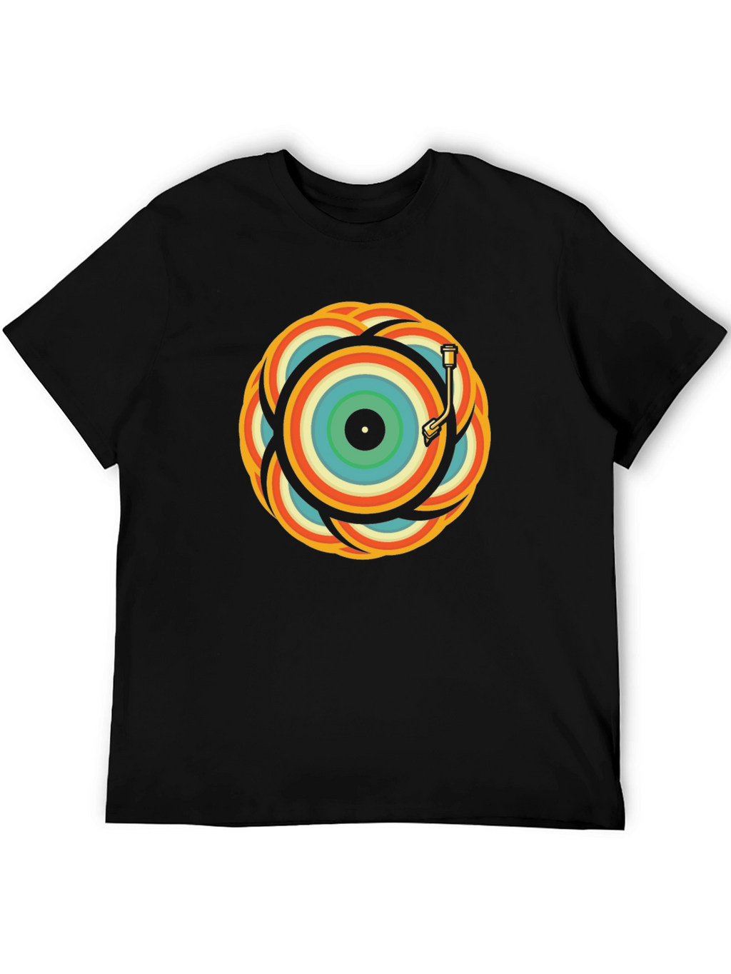 Retro Record Player Graphic Tee