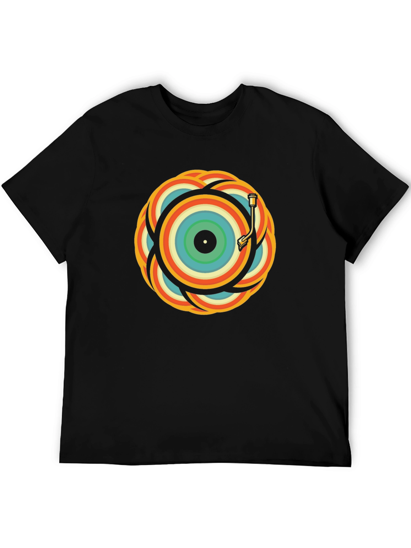 Retro Record Player Graphic Tee