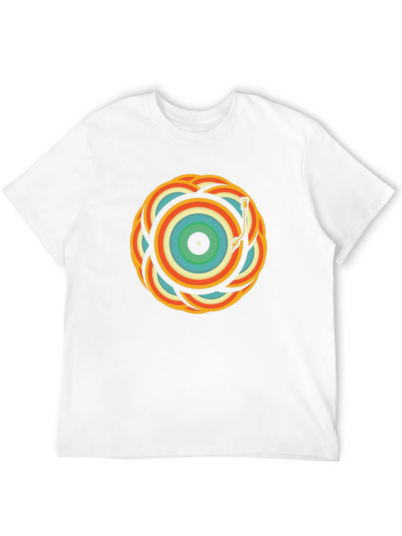 Retro Record Player Graphic Tee