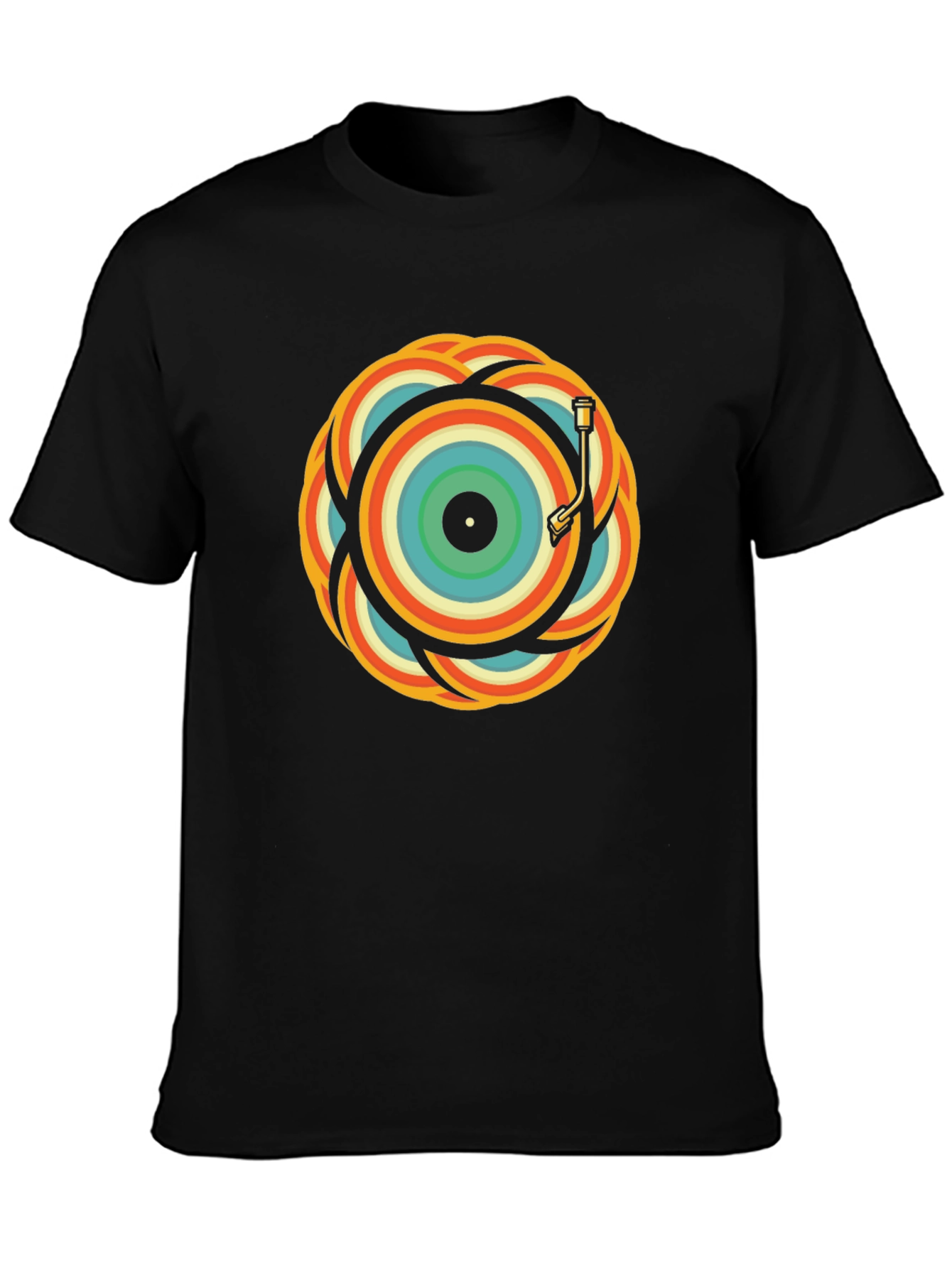 Retro Record Player Graphic Tee