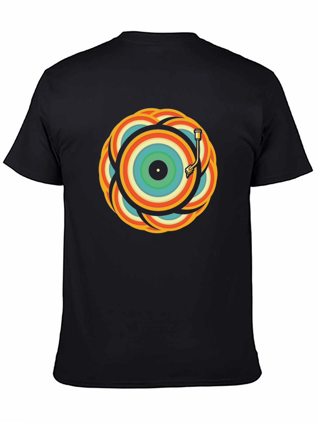 Retro Record Player Graphic Tee