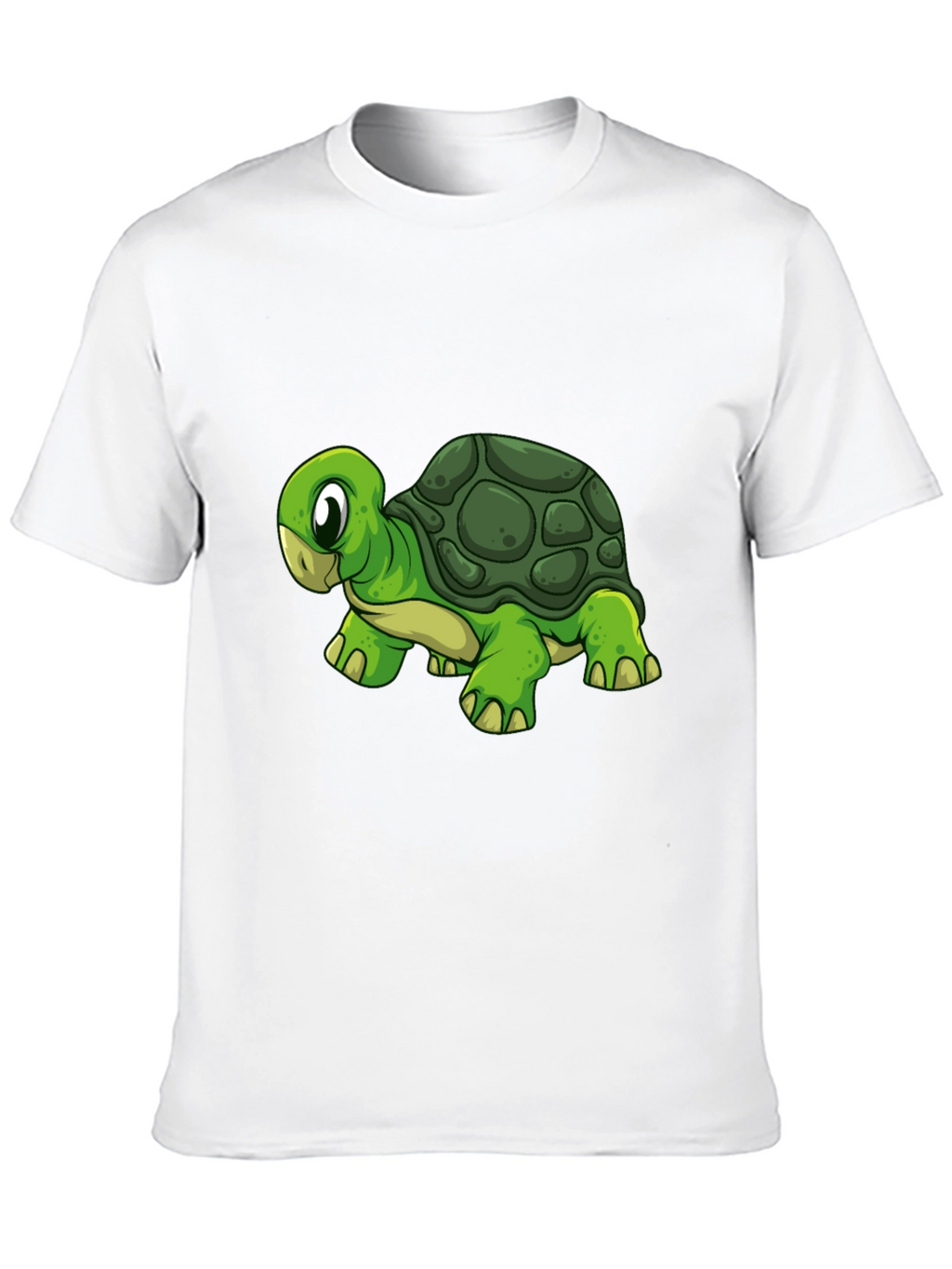 Cartoon Turtle Graphic Black T-Shirt