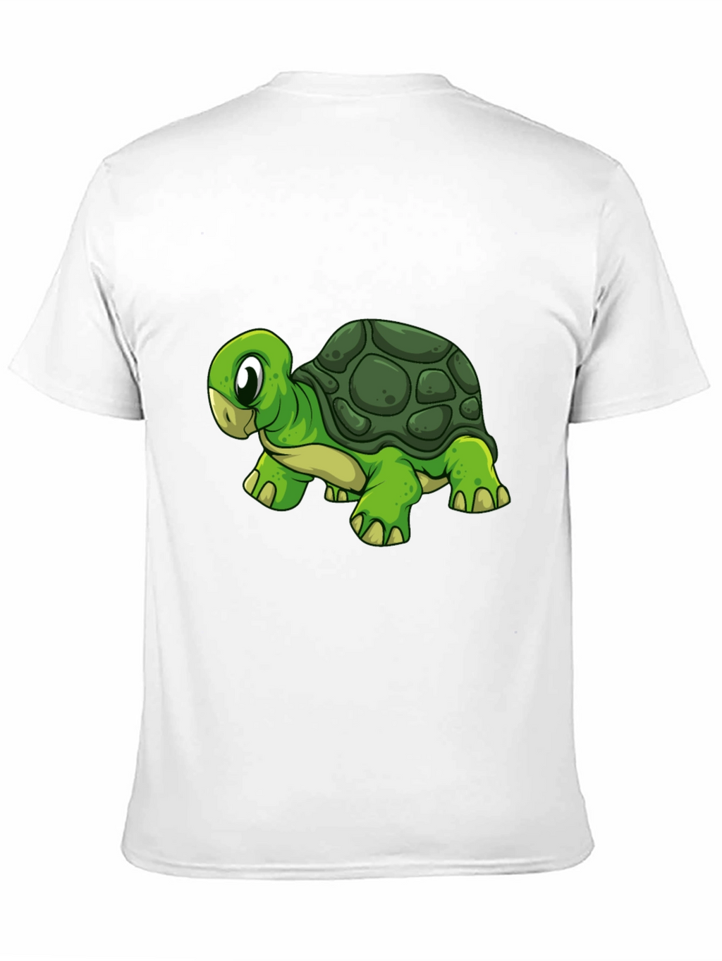 Cartoon Turtle Graphic Black T-Shirt