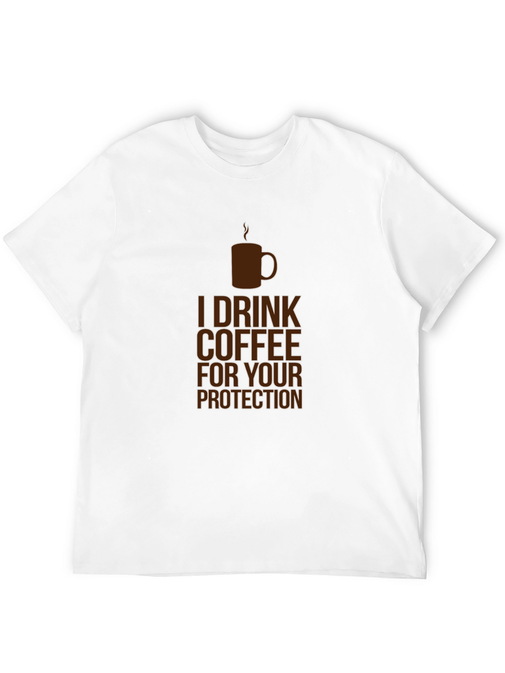Coffee Protection Tee - Funny Graphic T-Shirt