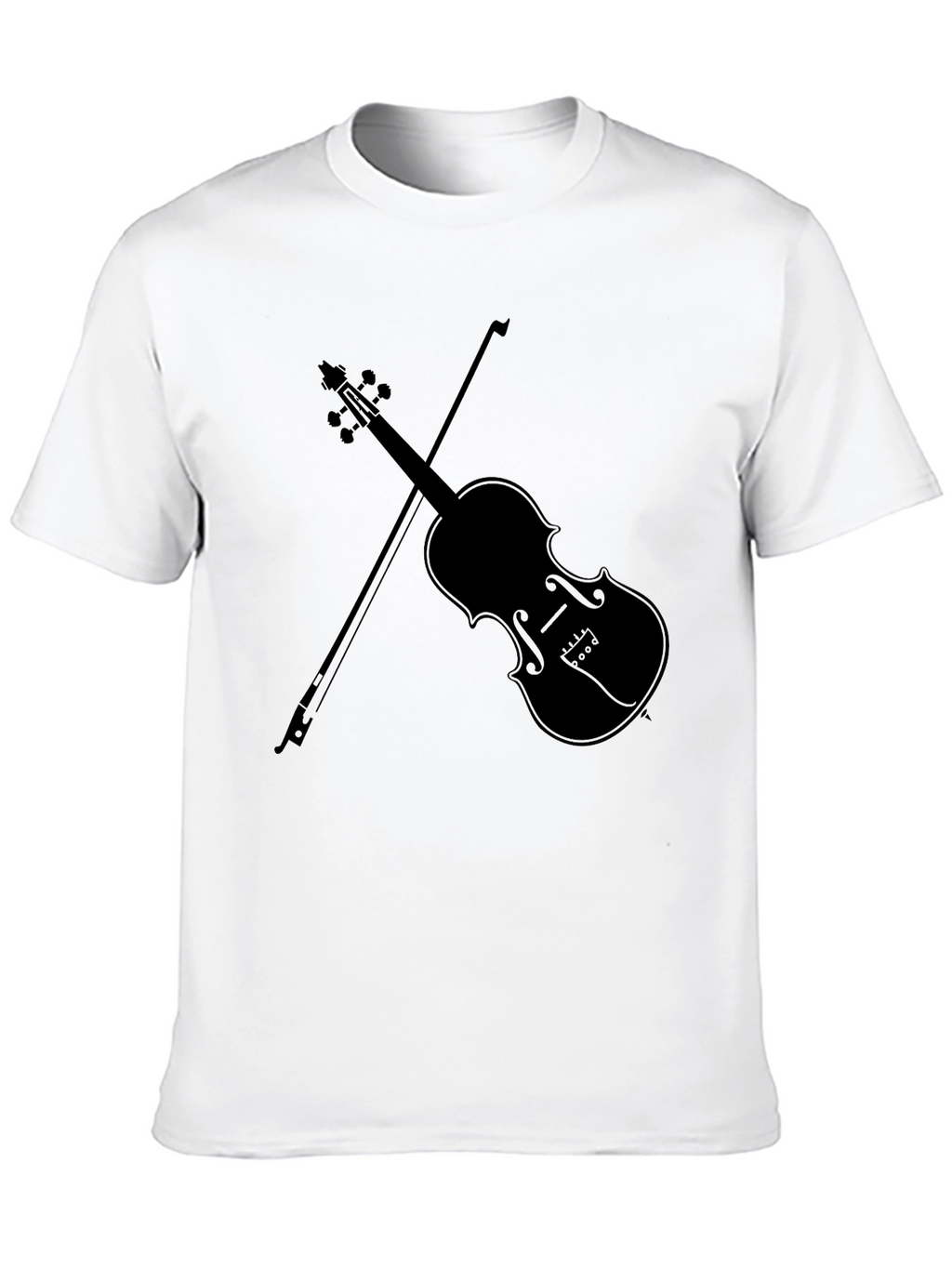 Violin Graphic Tee - Classic Musician Style