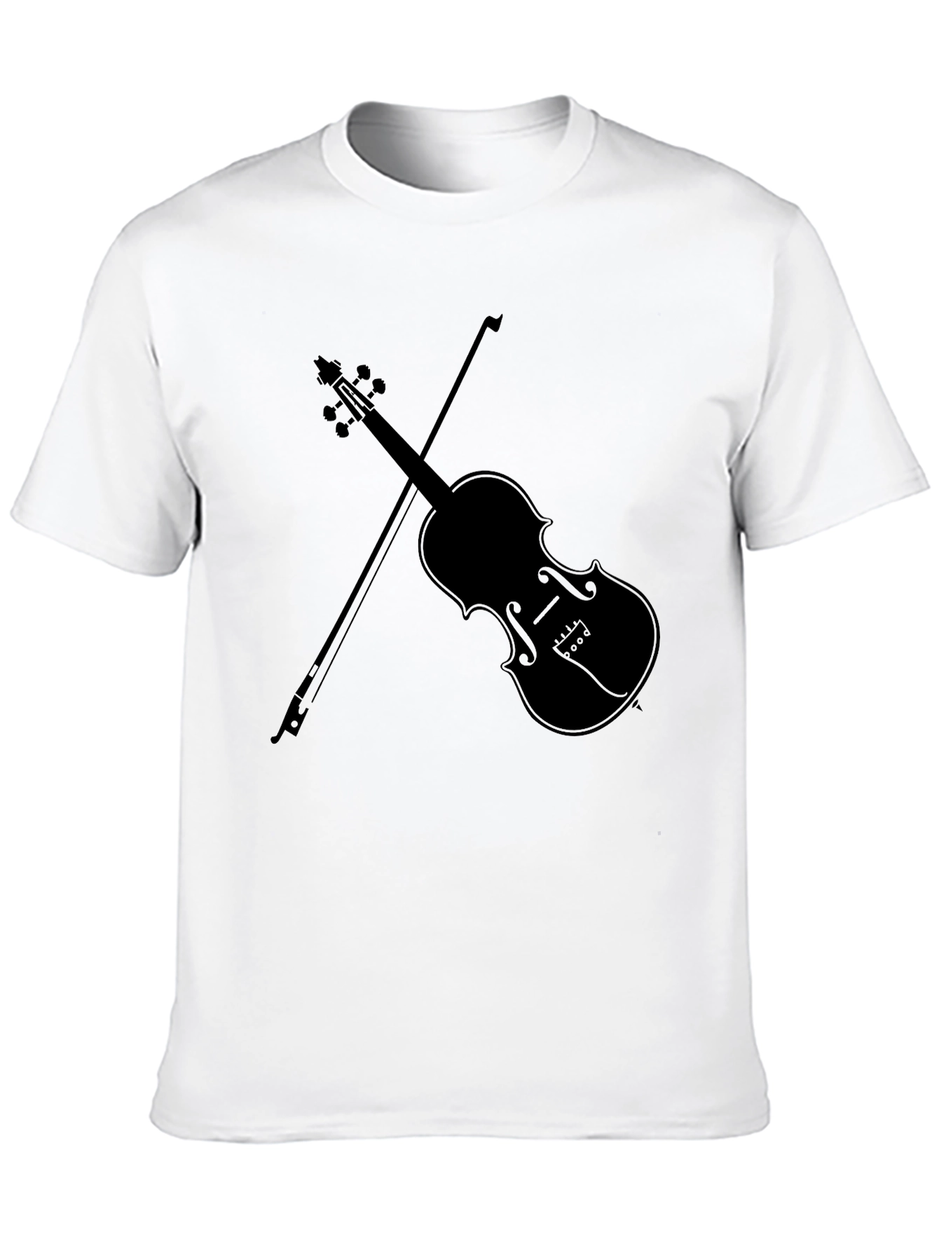 Violin Graphic Tee - Classic Musician Style