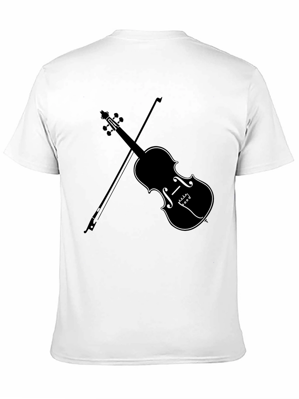 Violin Graphic Tee - Classic Musician Style