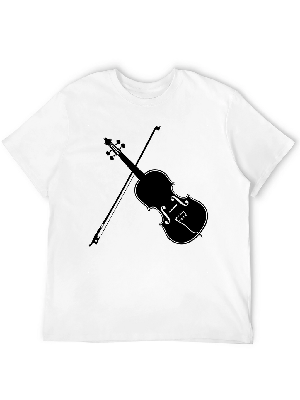 Violin Graphic Tee - Classic Musician Style