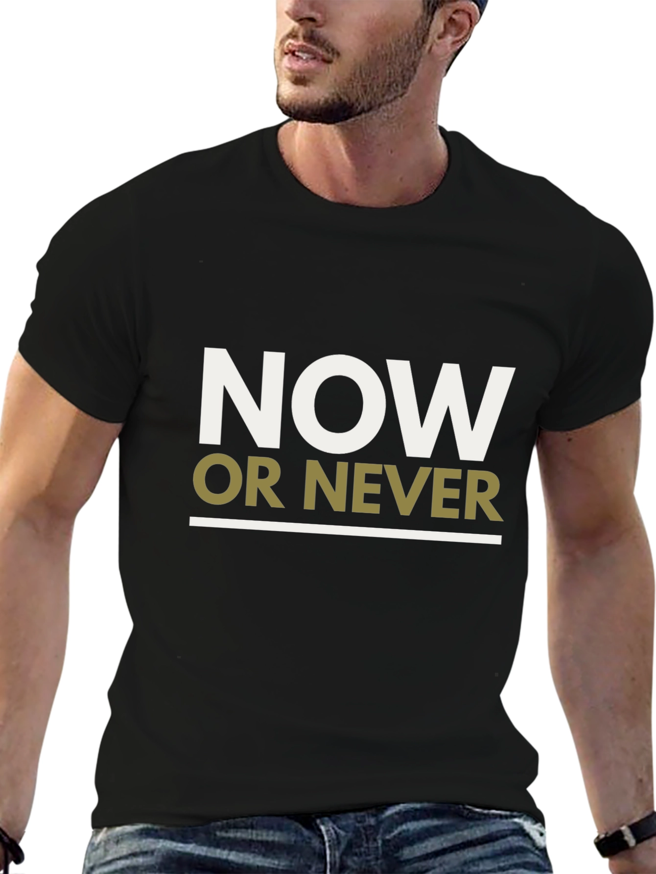 Now or Never Graphic Tee - Motivational T-Shirt