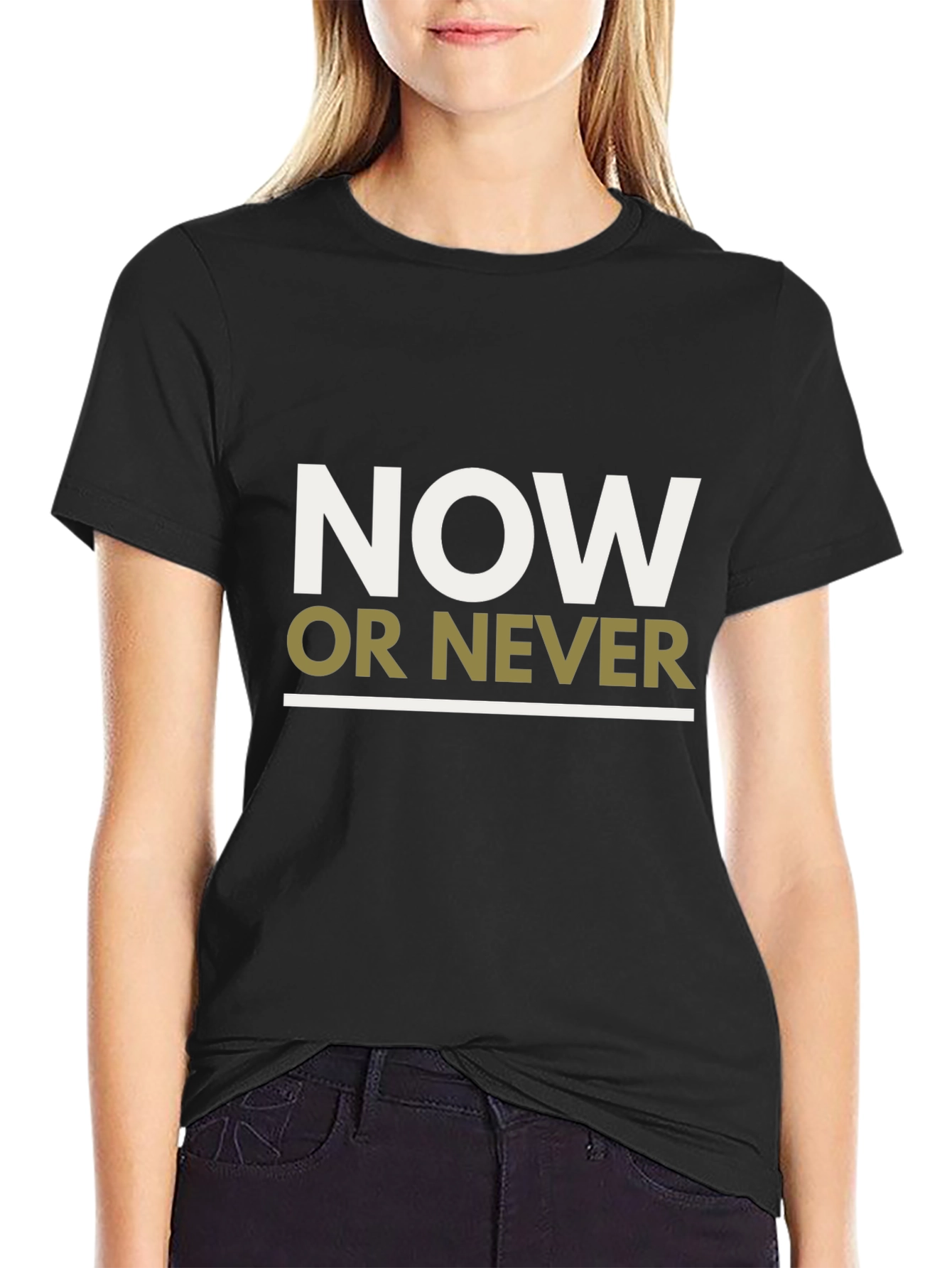 Now or Never Graphic Tee - Motivational T-Shirt