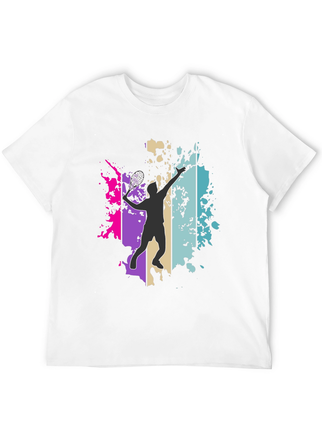 Lacrosse Player Graphic Tee - Trendy Sportswear