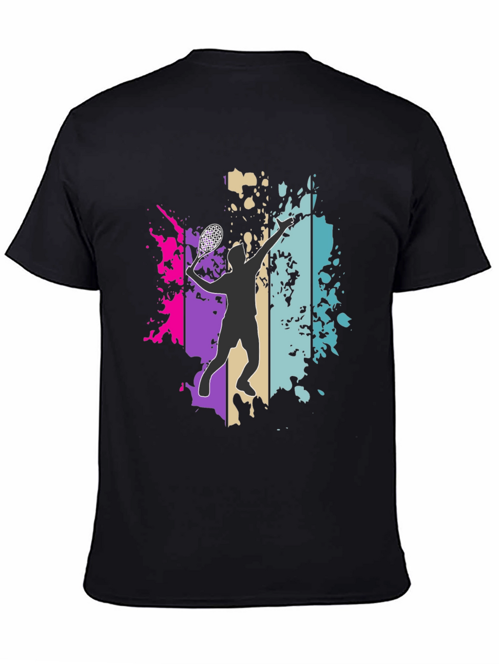 Lacrosse Player Graphic Tee - Trendy Sportswear