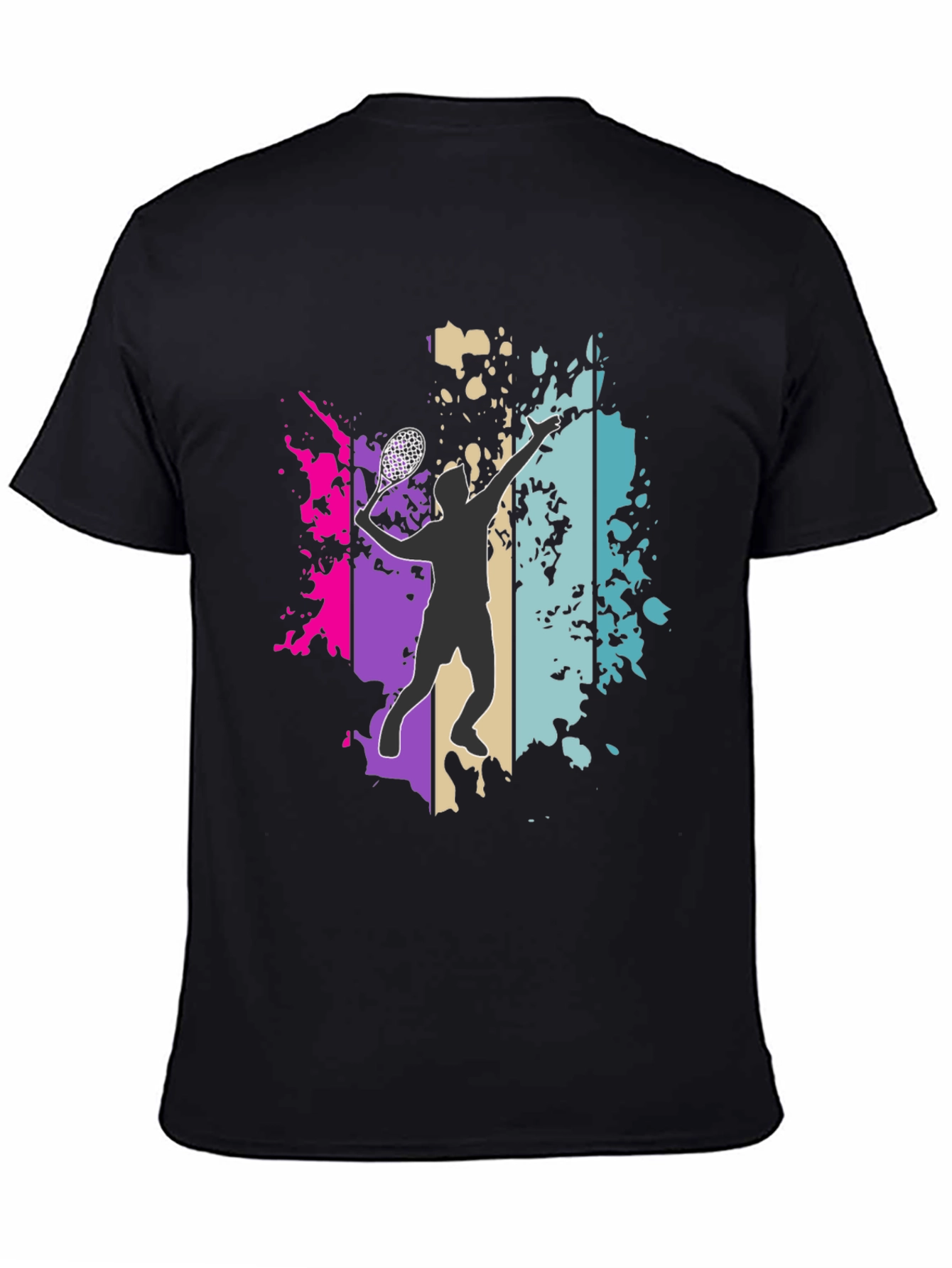Lacrosse Player Graphic Tee - Trendy Sportswear