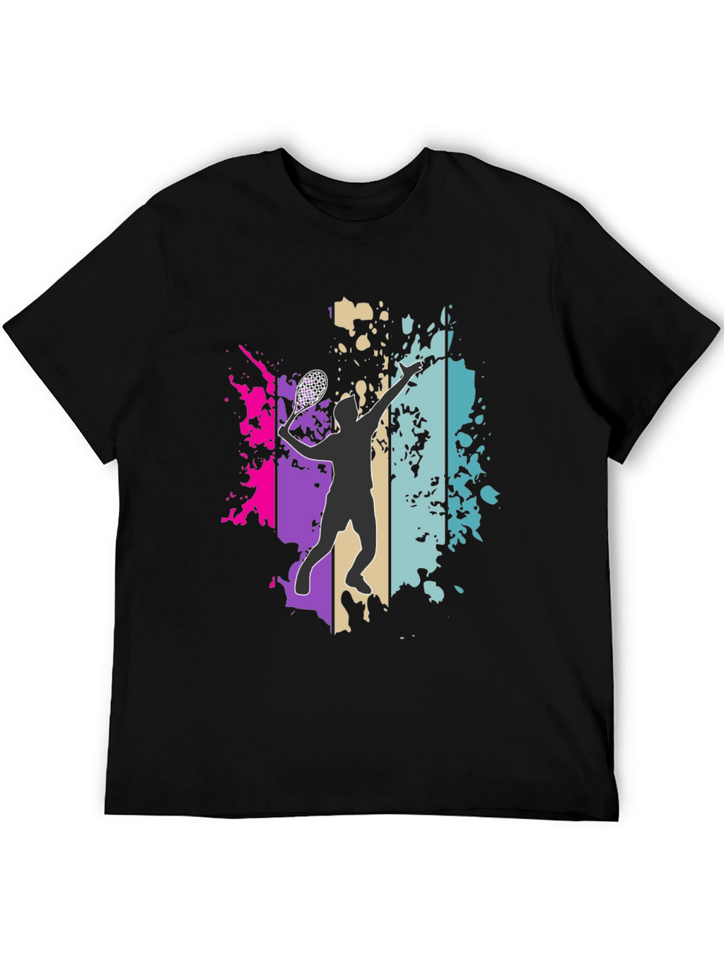 Lacrosse Player Graphic Tee - Trendy Sportswear