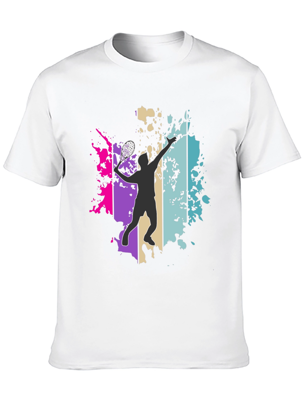 Lacrosse Player Graphic Tee - Trendy Sportswear