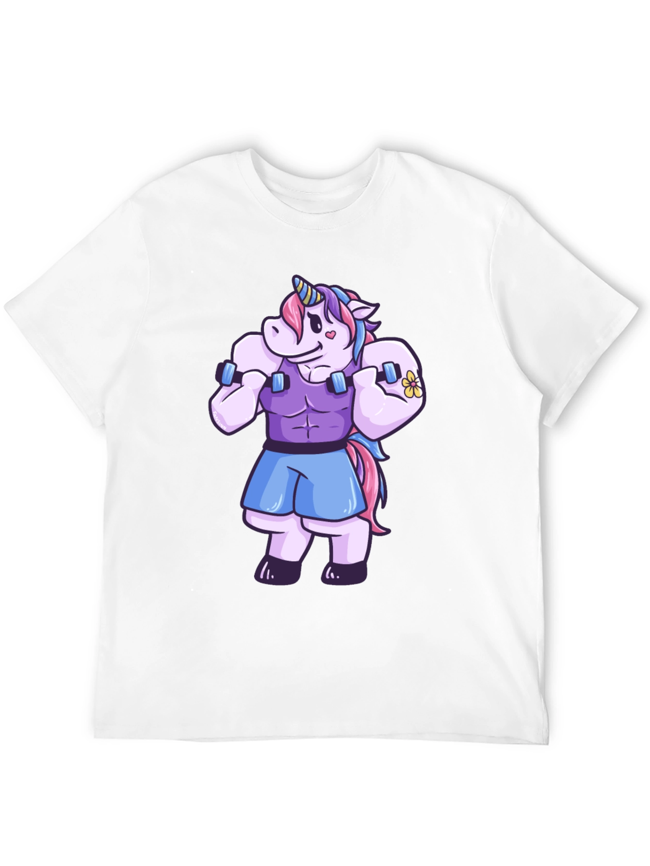 Unicorn Gym Bro Graphic T-Shirt