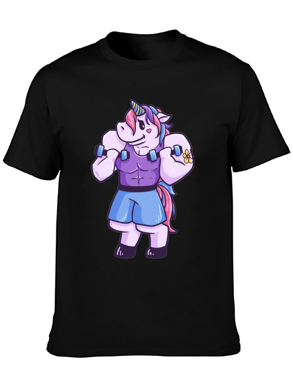 Unicorn Gym Bro Graphic T-Shirt
