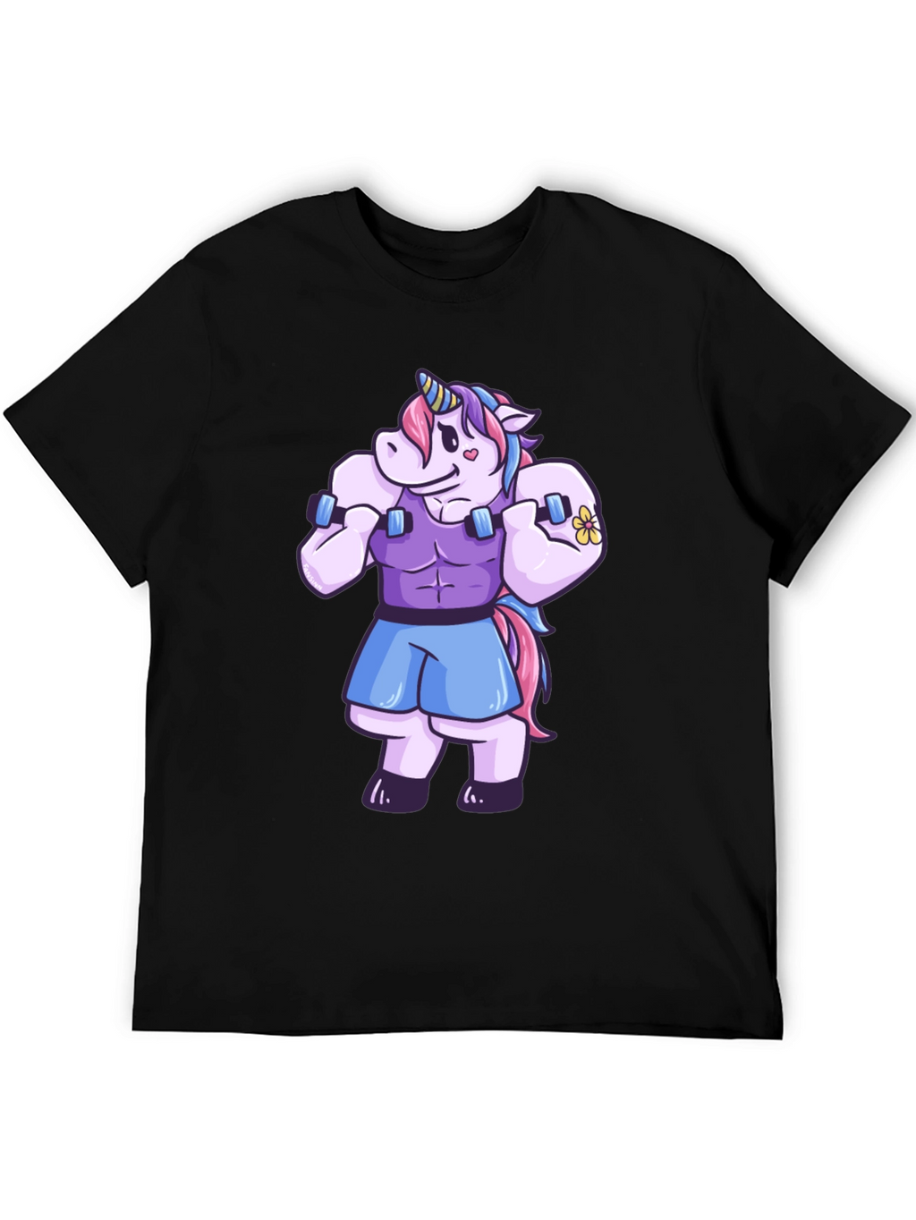 Unicorn Gym Bro Graphic T-Shirt