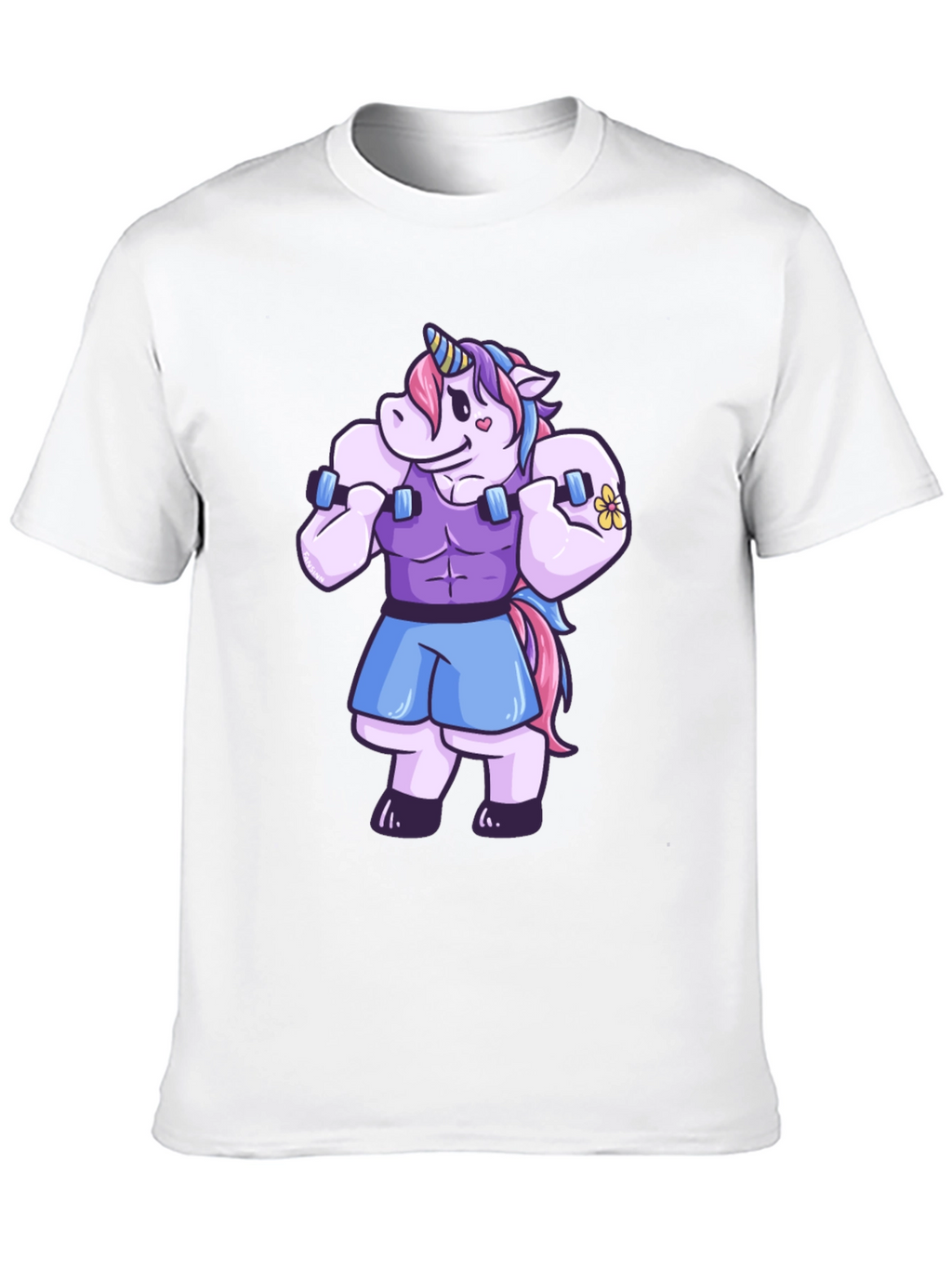 Unicorn Gym Bro Graphic T-Shirt