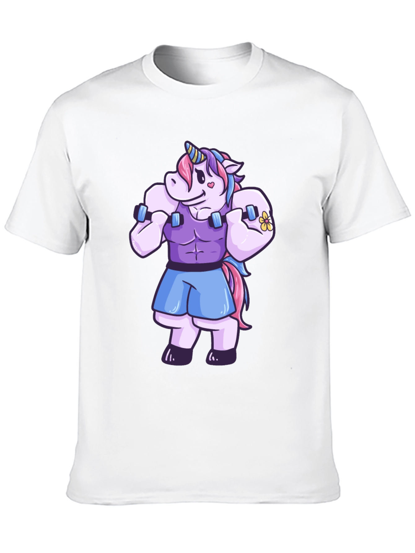 Unicorn Gym Bro Graphic T-Shirt