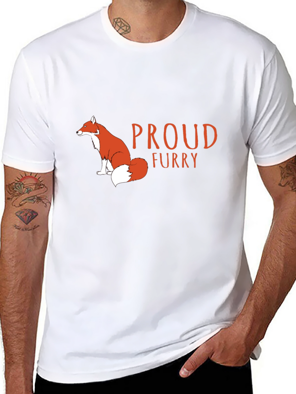 Proud Furry T-Shirt - Fox Design