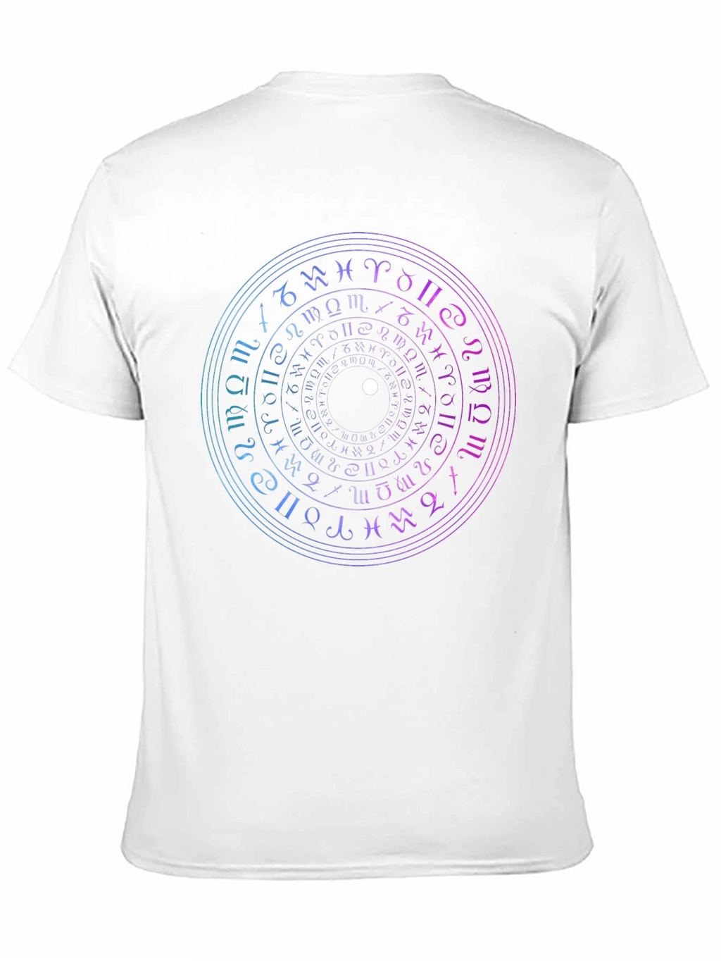 Mystic Zodiac Circle Graphic Tee - Black