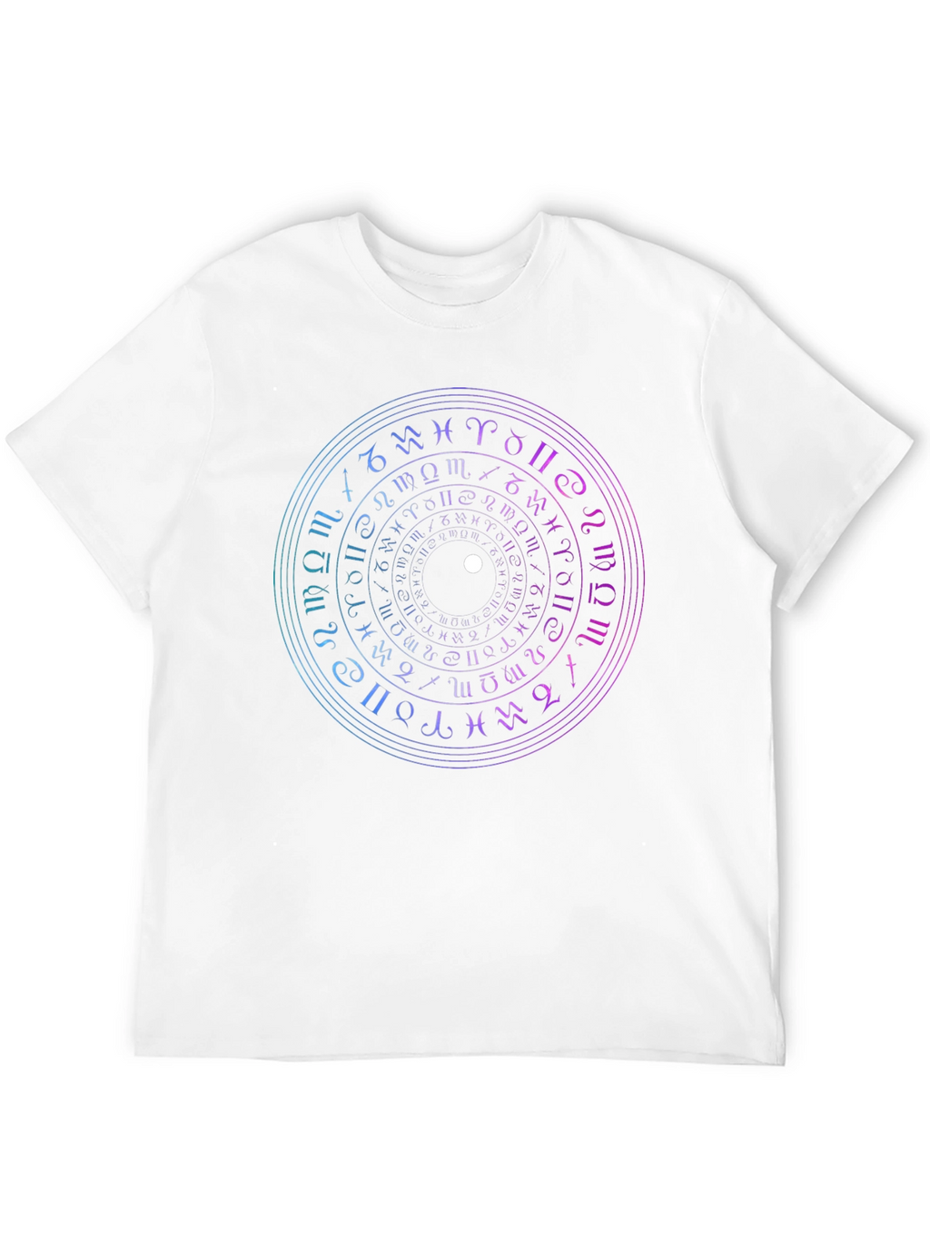 Mystic Zodiac Circle Graphic Tee - Black