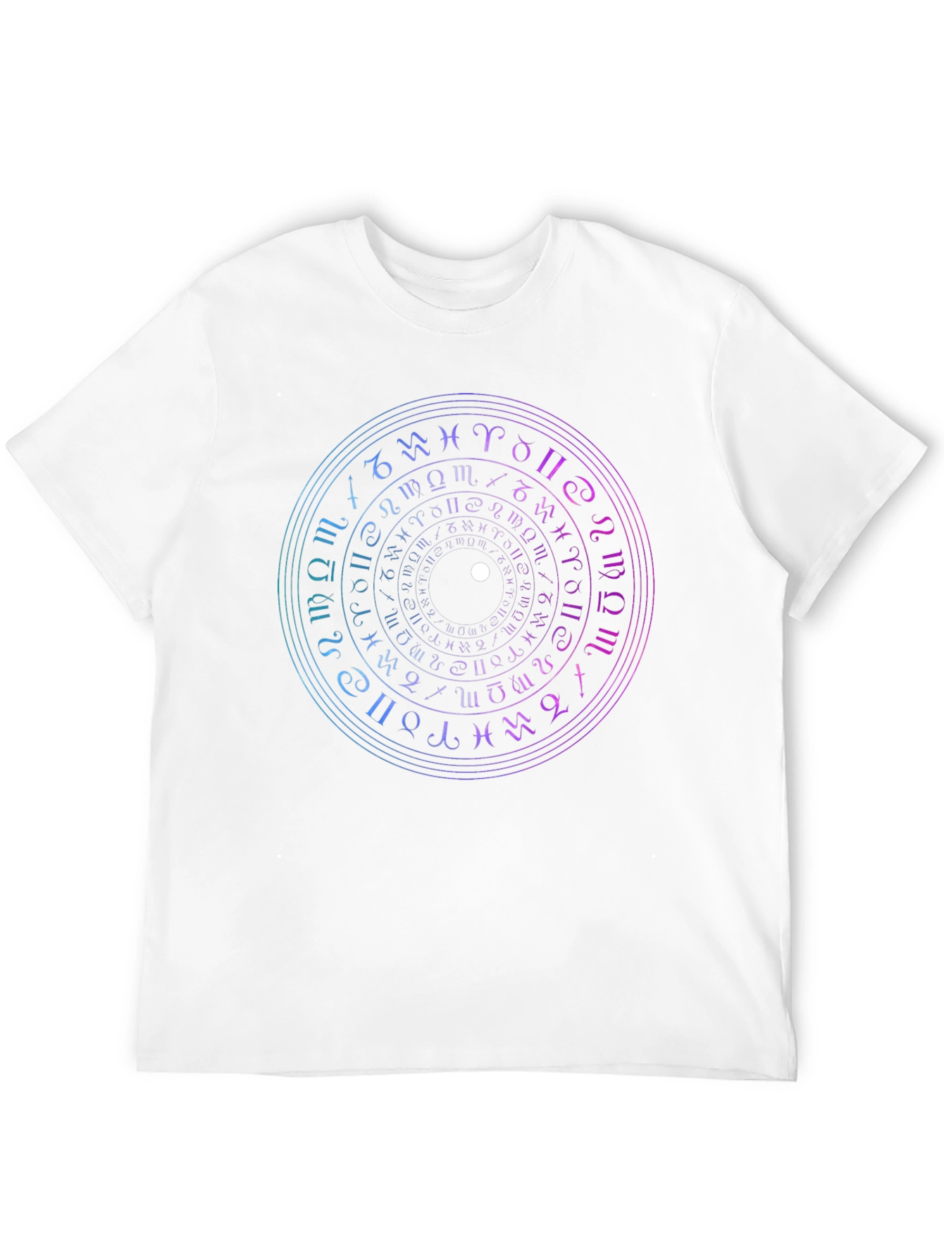 Mystic Zodiac Circle Graphic Tee - Black