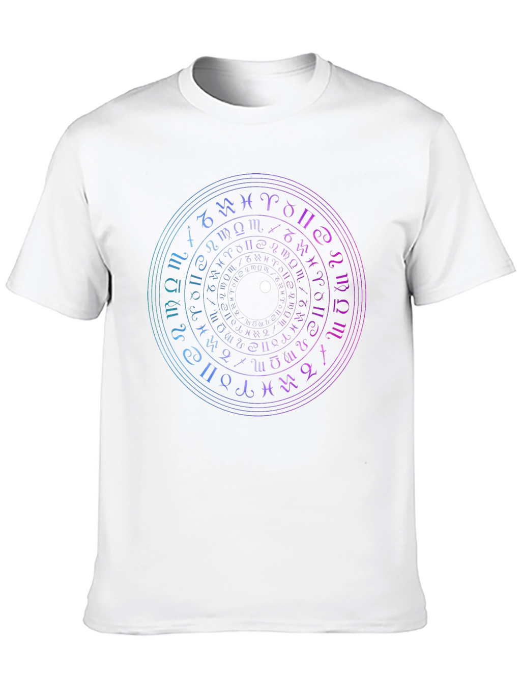 Mystic Zodiac Circle Graphic Tee - Black