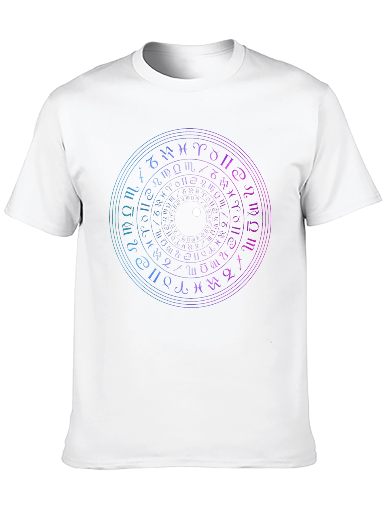 Mystic Zodiac Circle Graphic Tee - Black