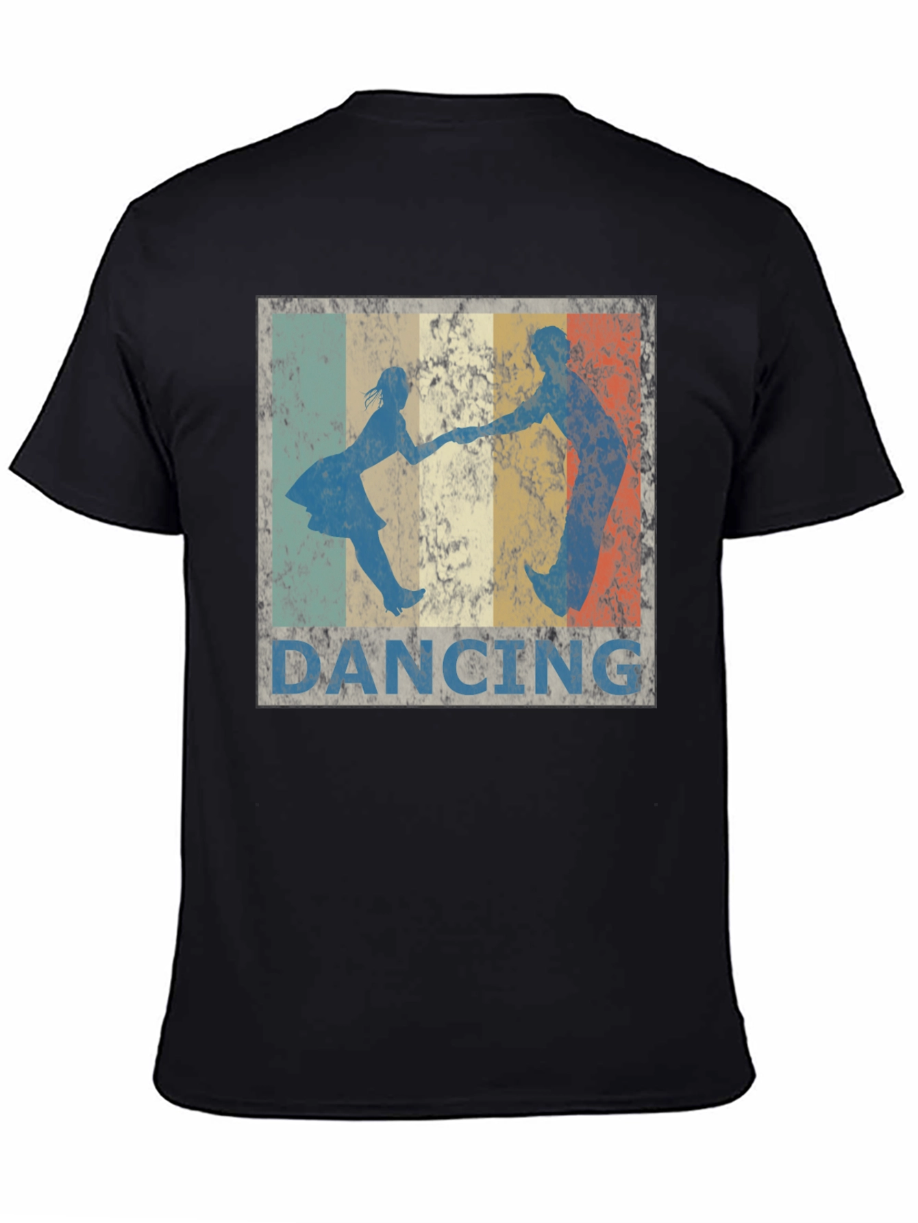 Retro Dancing T-Shirt - Vintage Style Black Tee