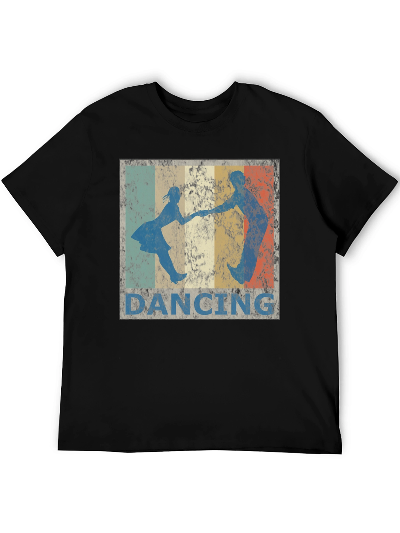 Retro Dancing T-Shirt - Vintage Style Black Tee