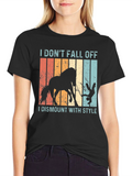 Funny Horse Dismount T-Shirt