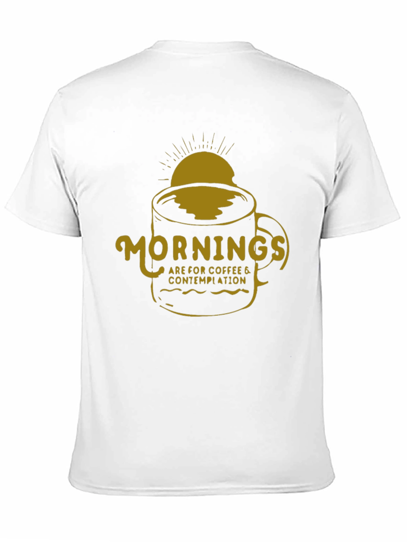 Coffee Contemplation Graphic Tee - Black