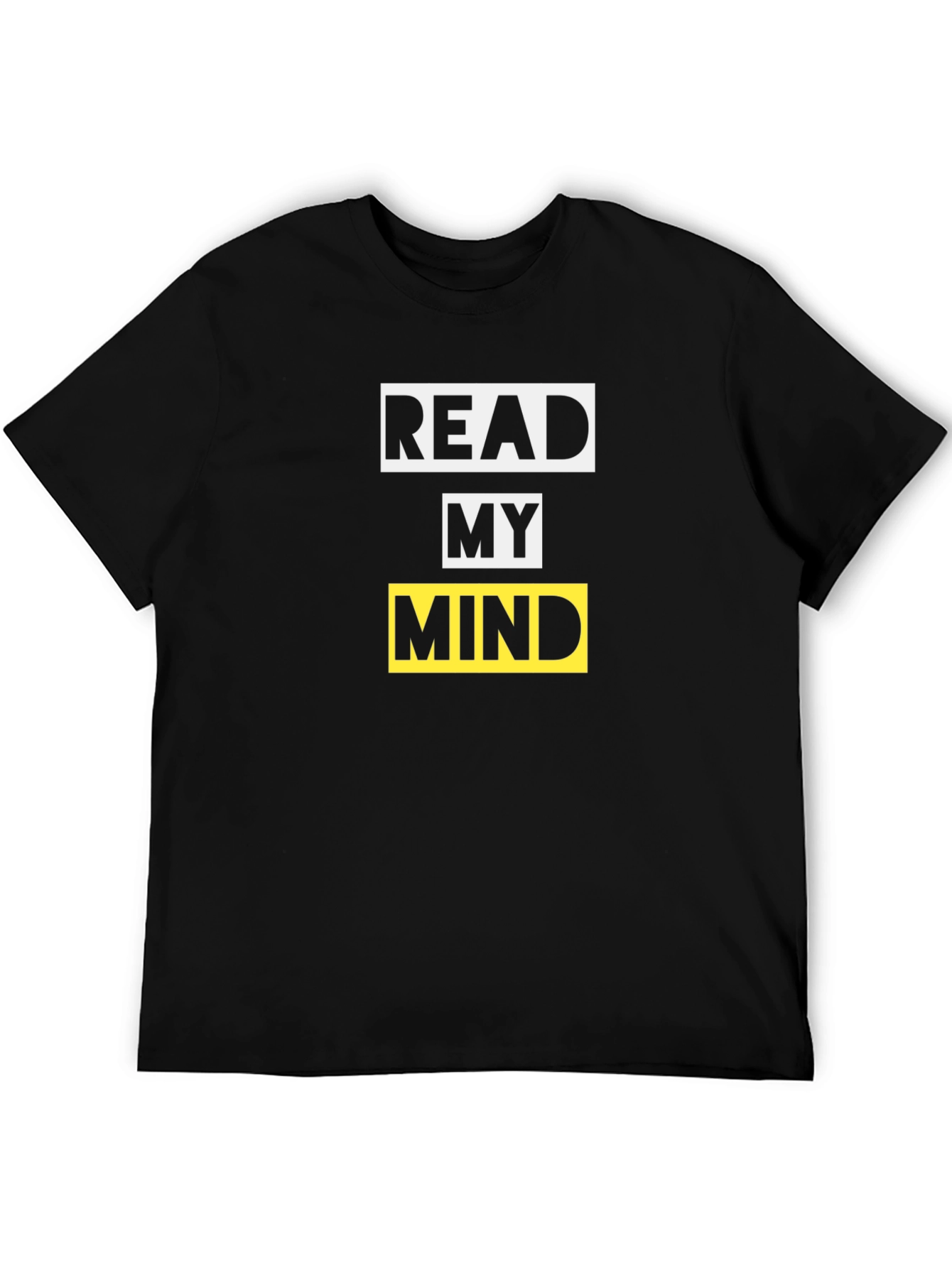 Read My Mind Graphic Tee - Black Cotton T-Shirt