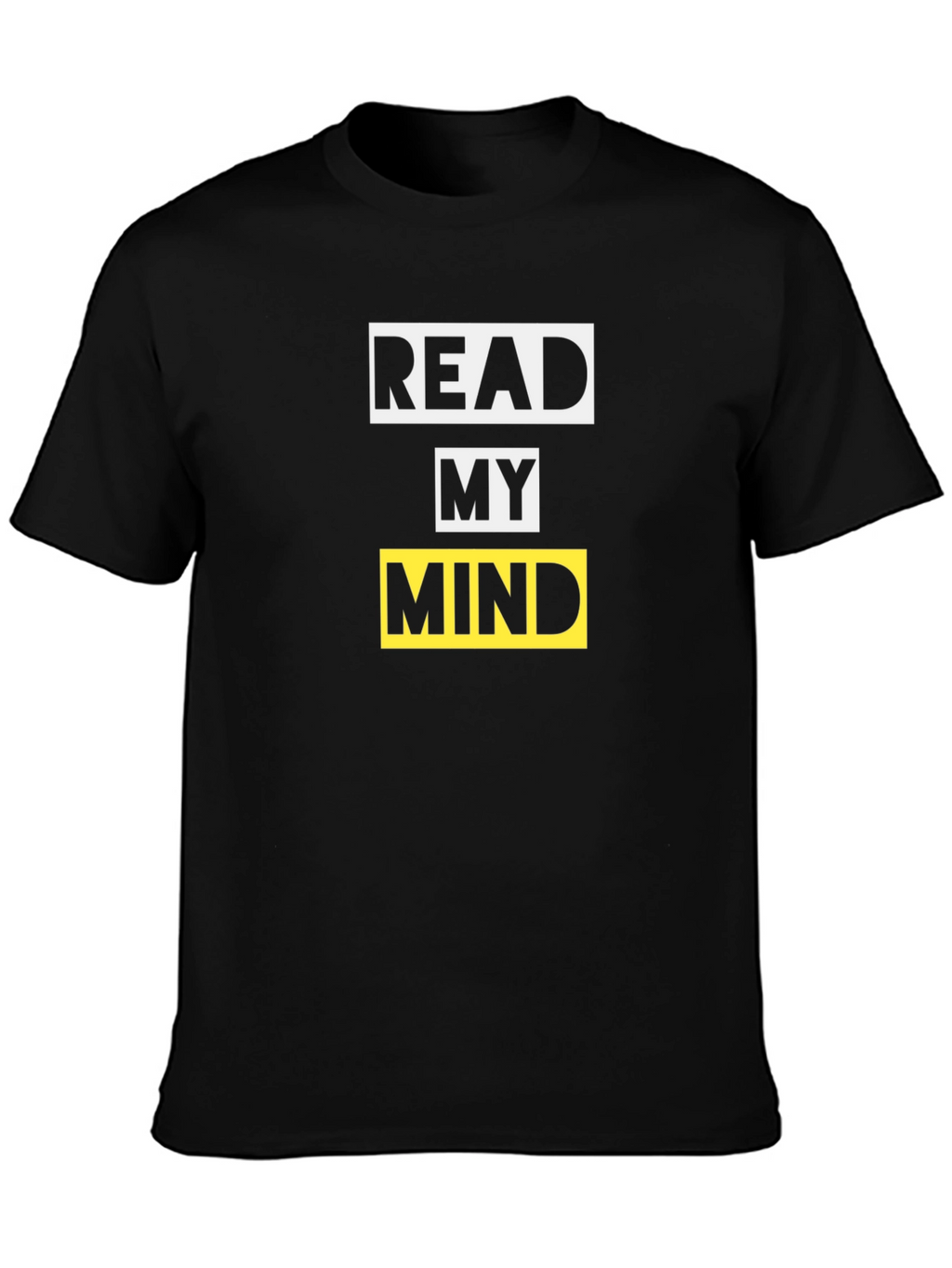 Read My Mind Graphic Tee - Black Cotton T-Shirt