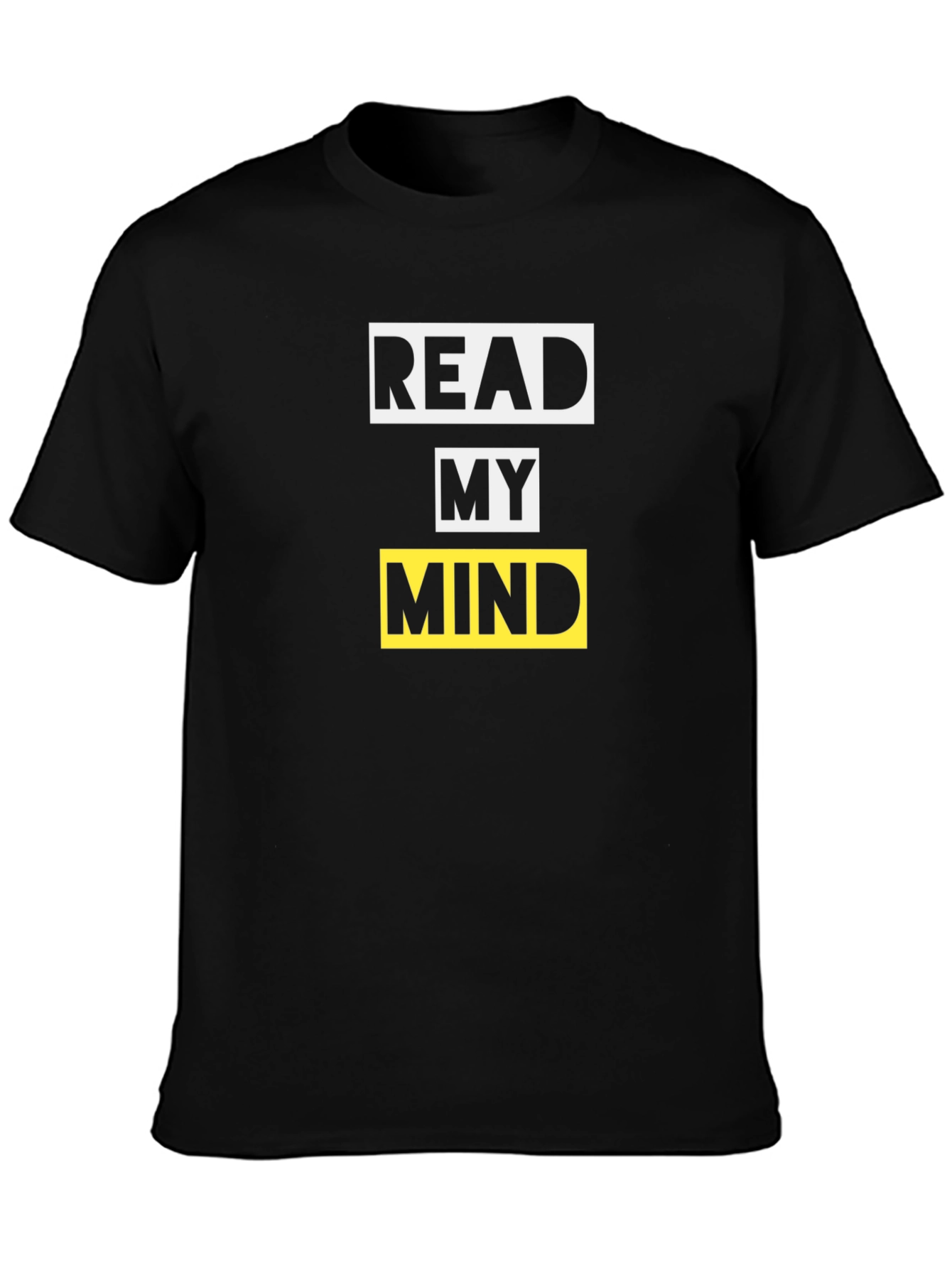 Read My Mind Graphic Tee - Black Cotton T-Shirt