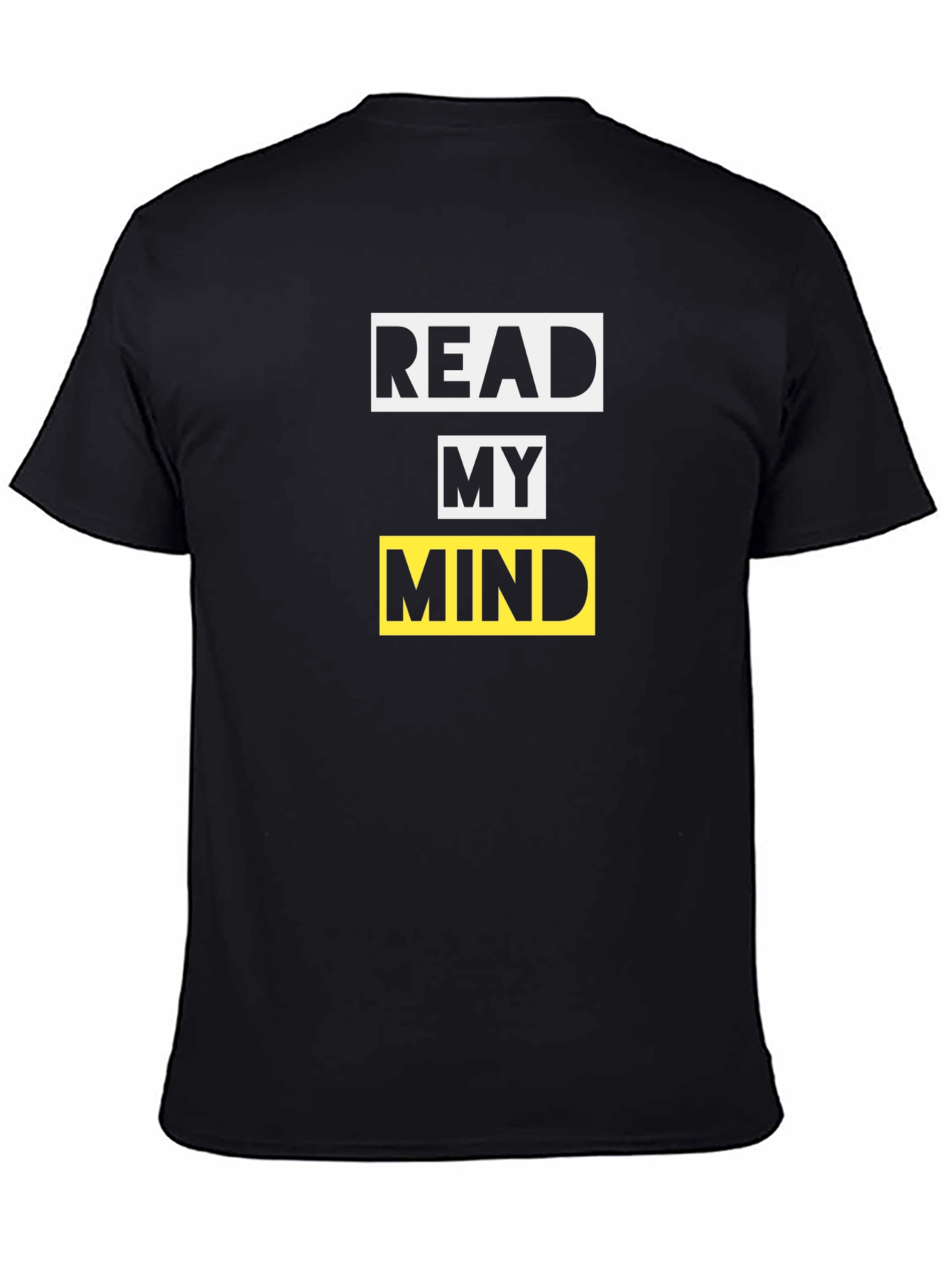Read My Mind Graphic Tee - Black Cotton T-Shirt