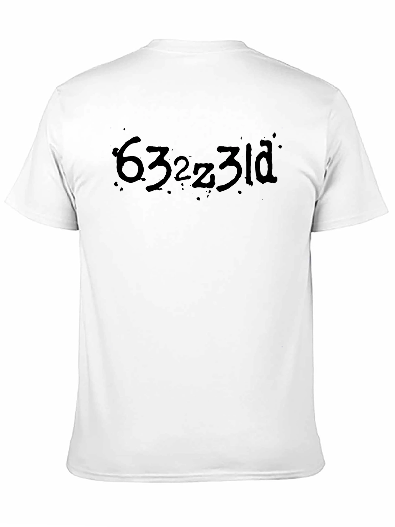 Mens Black Graphic Tee - Funny Text Design
