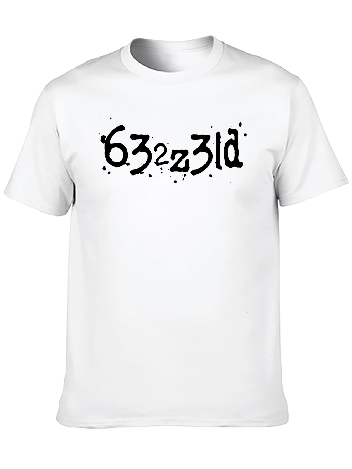 Mens Black Graphic Tee - Funny Text Design