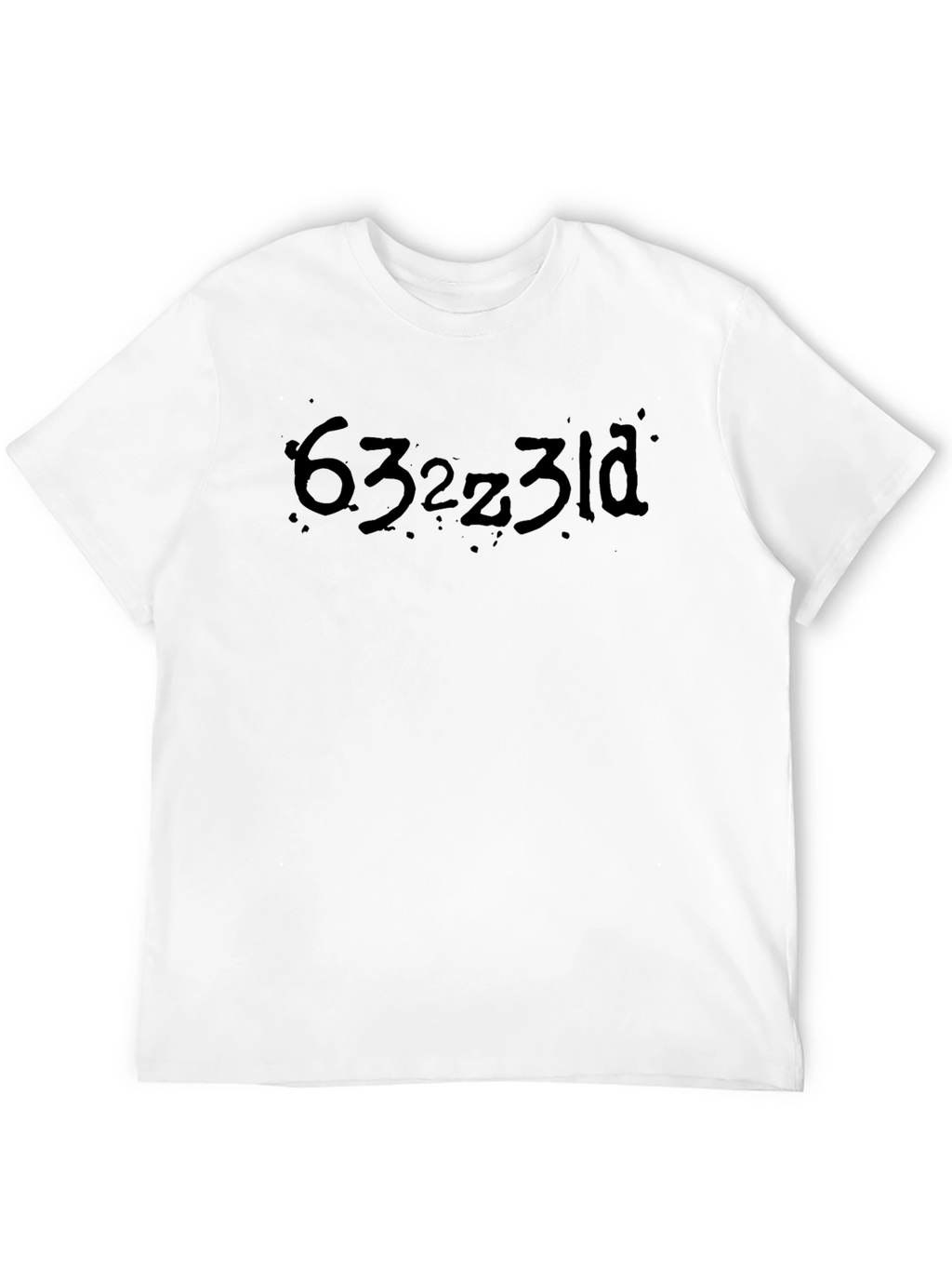 Mens Black Graphic Tee - Funny Text Design