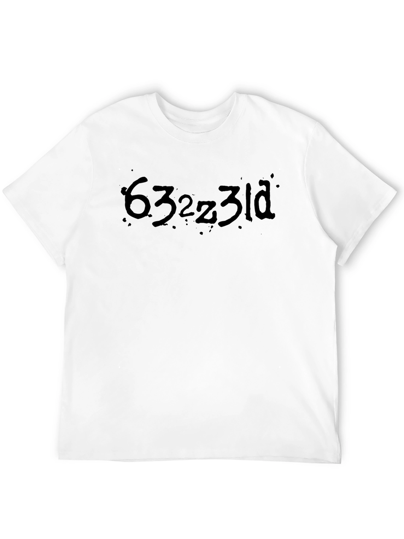 Mens Black Graphic Tee - Funny Text Design