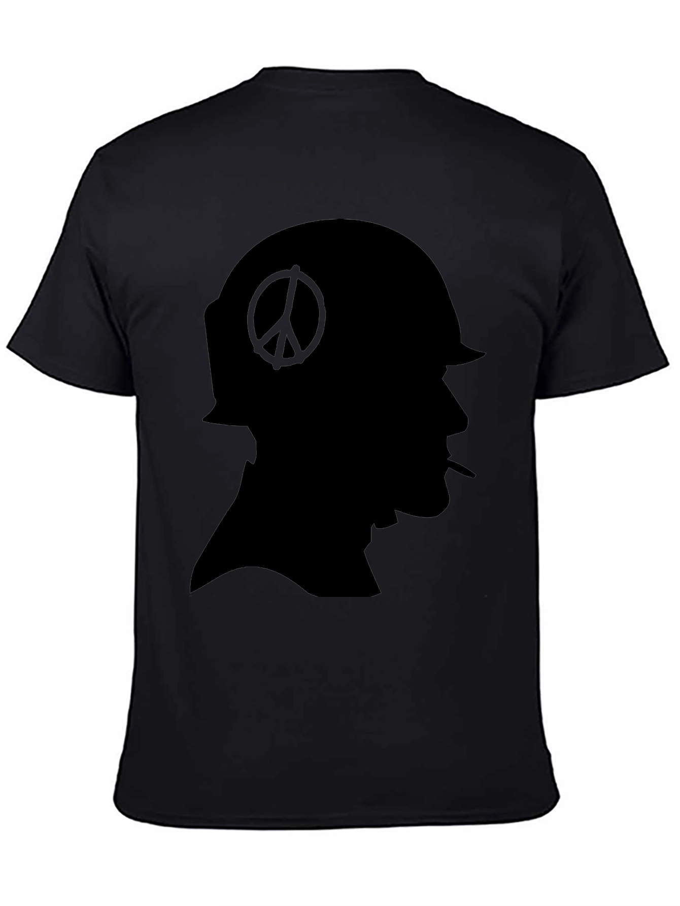 Peace Soldier Black T-Shirt - Anti-War Design