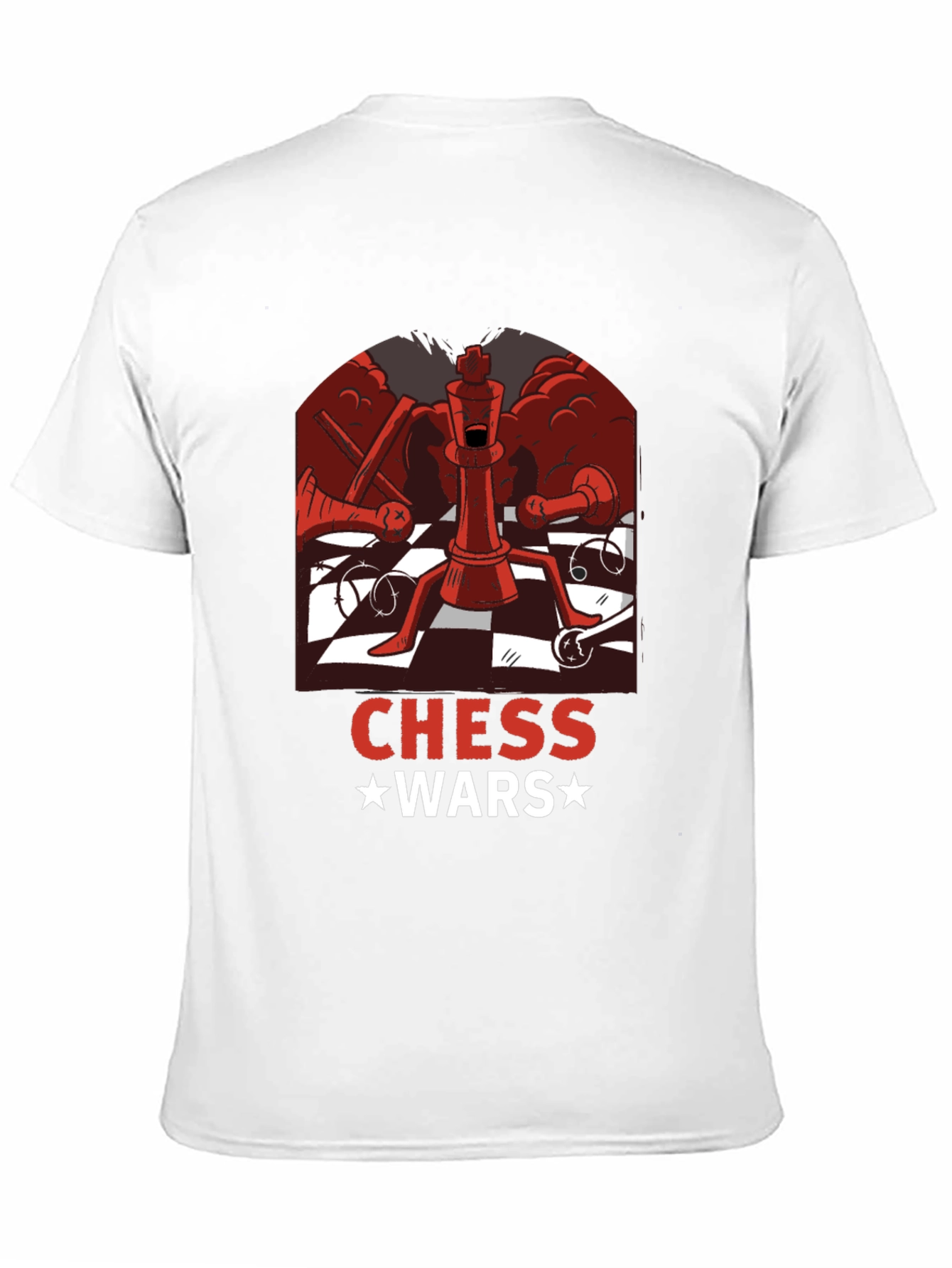 Chess Wars Graphic T-Shirt - Black Cotton Tee