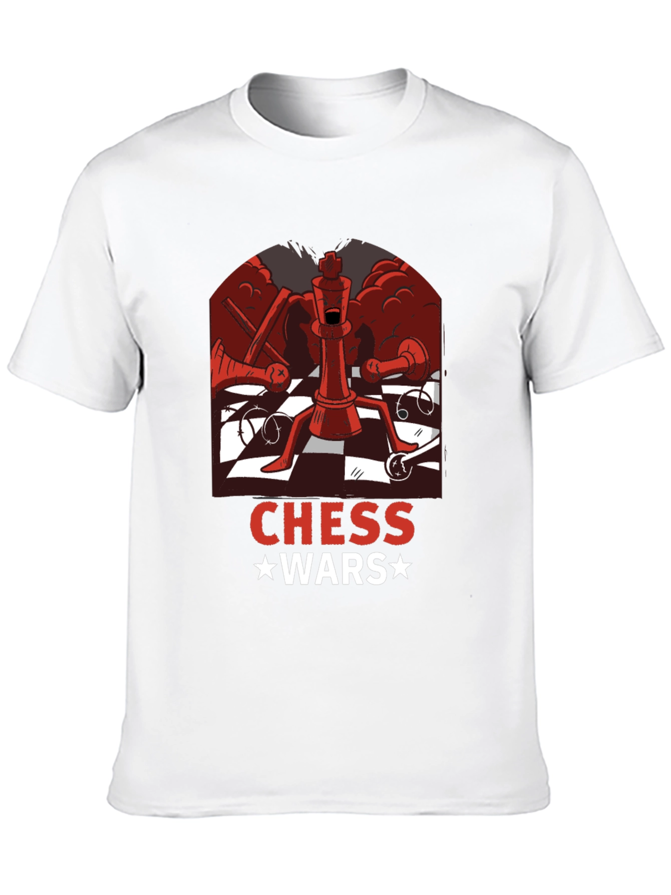 Chess Wars Graphic T-Shirt - Black Cotton Tee