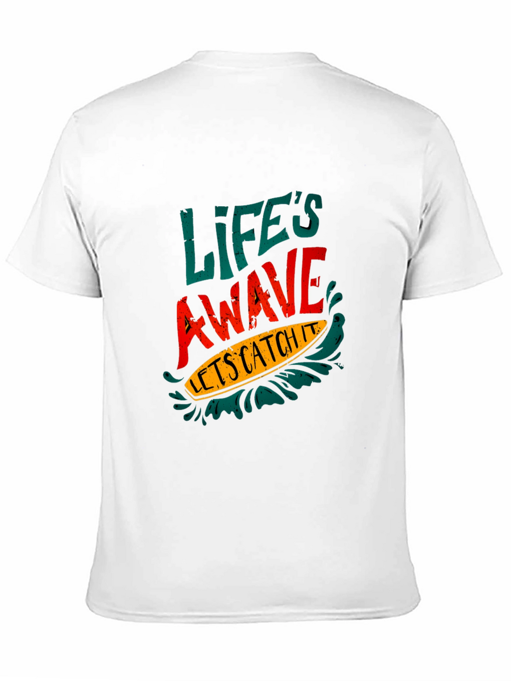 Lifes a Wave Graphic Tee - Black